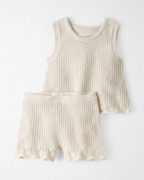 Baby Girl 2-Piece Organic Cotton Sweater Knit Set | Carter's Inc