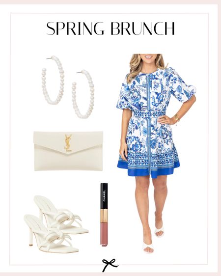 The color and pattern on this dress is perfect for spring brunch! Wear it with heels for a nice restaurant or cute sandals for a fast grab and go brunch. 

#LTKbeauty #LTKstyletip #LTKSeasonal