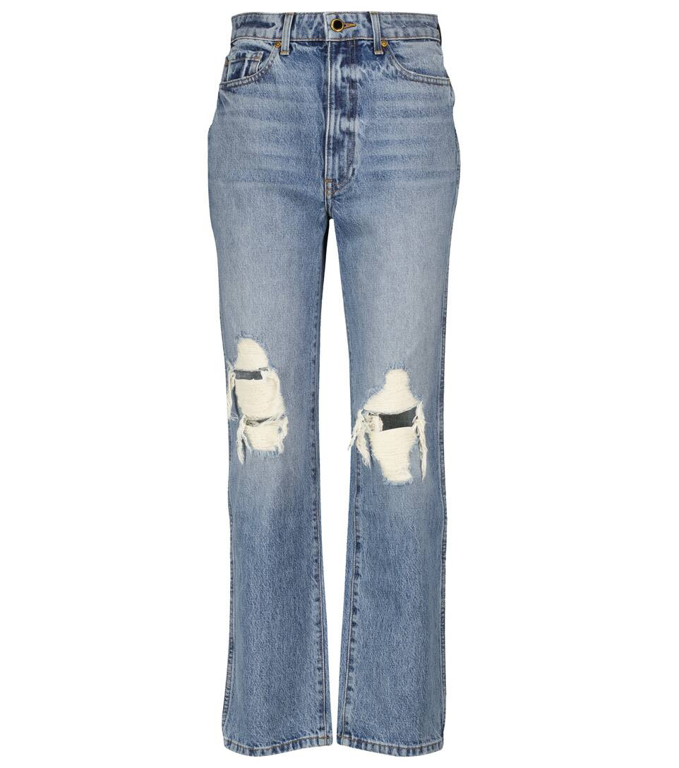 Abigail high-rise straight cropped jeans | Mytheresa (US/CA)