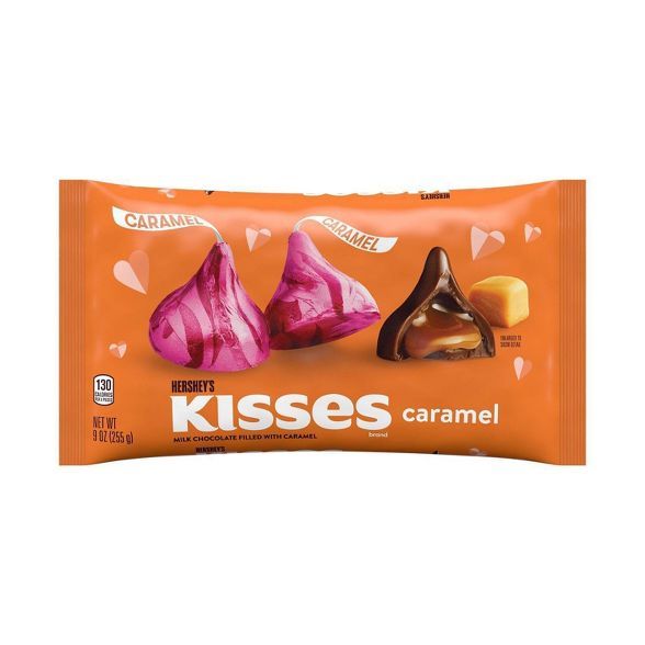 Hershey&#39;s Valentine Kisses Milk Chocolate Filled with Caramel - 9oz | Target