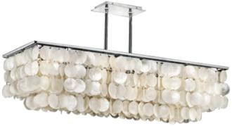 Bay Breeze 39 1/4" Wide Capiz Shell Linear Chandelier (9V711) | LampsPlus.com