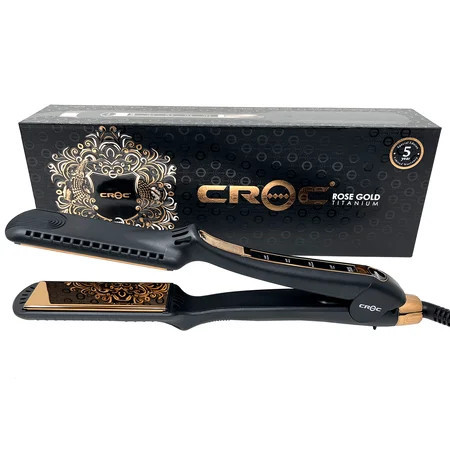 Rose Gold Titanium Flat Iron 1.25" | Walmart (US)
