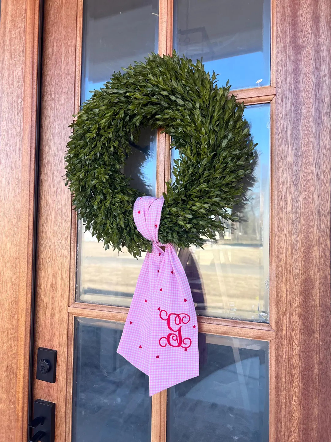 Valentines Day Wreath Sash - Etsy | Etsy (US)