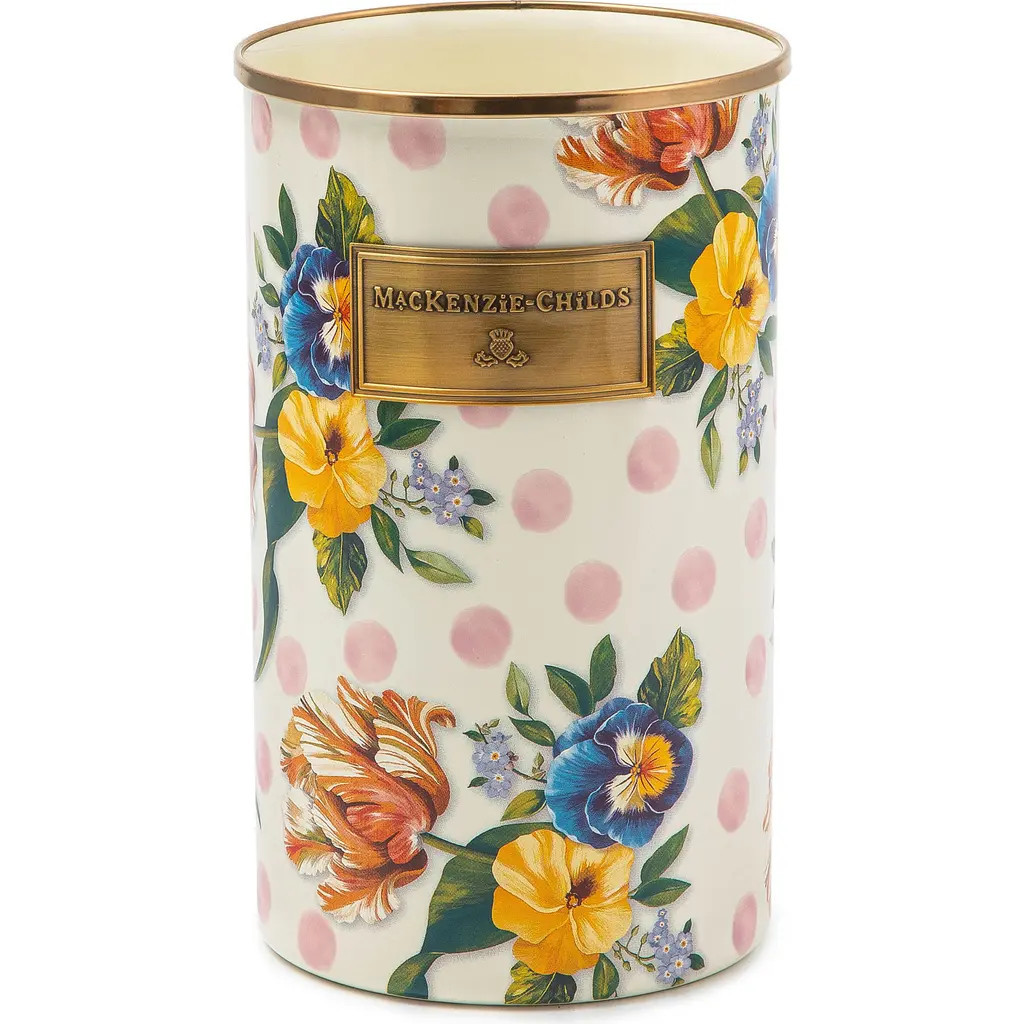 MACKENZIE CHILDS Wildflowers Utensil Holder in White at Nordstrom | Nordstrom