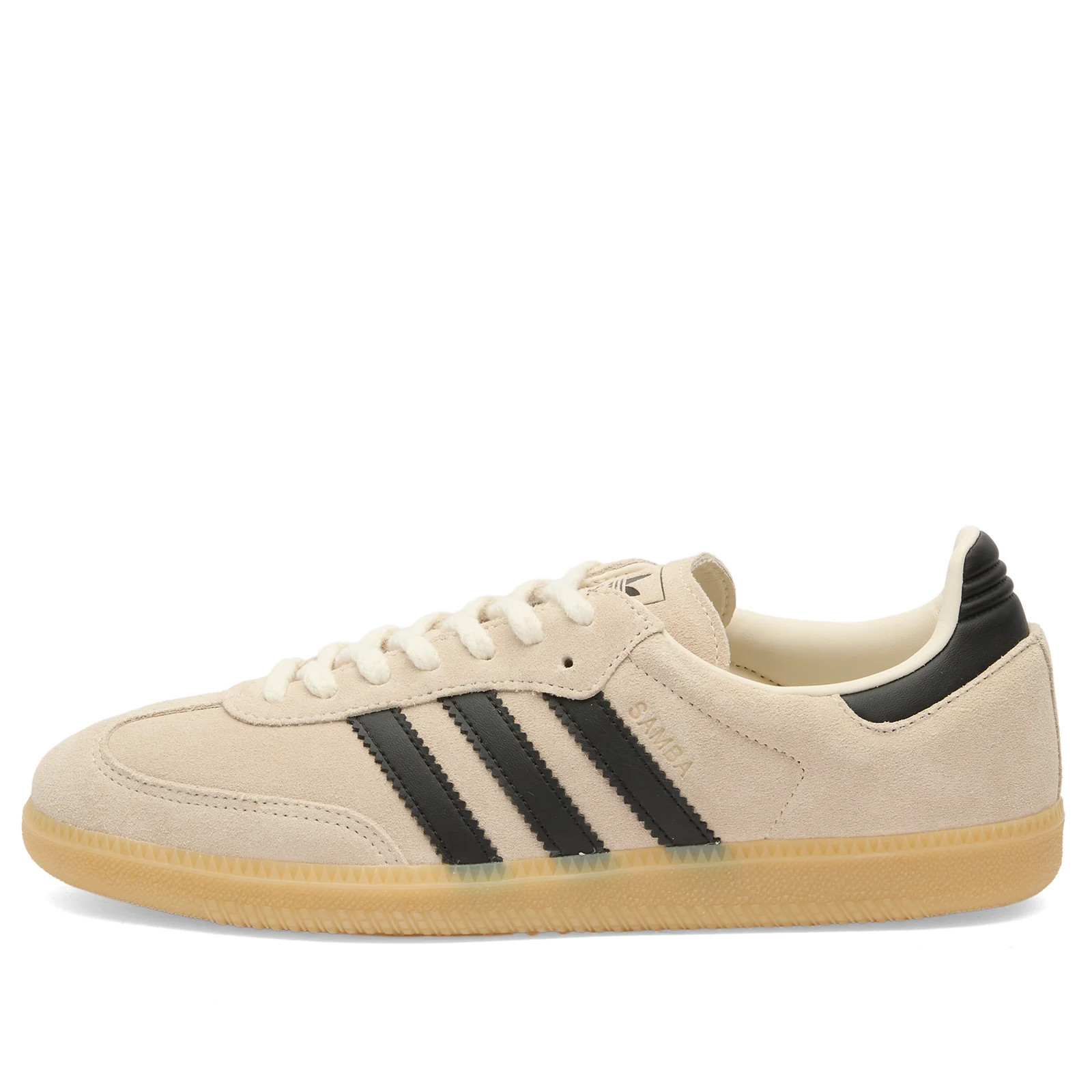 Adidas Samba OG Sneaker in Crystal White/Core Black/Gum, Size UK 11.5 | END. Clothing