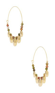 Isabel Marant Adriel Hoops in Khaki from Revolve.com | Revolve Clothing (Global)
