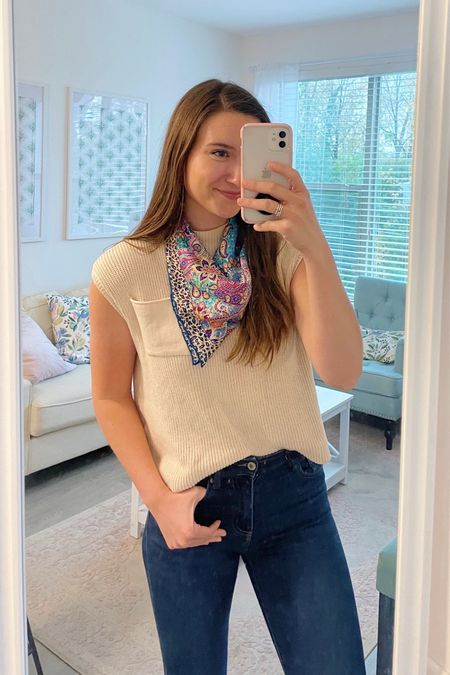Casual Friday OOTD 🤎🍂 Wearing the sweater from the Free People Freya set with jeans!! Scarf is from Italy but linking some beautiful options below!

#LTKSeasonal #LTKfindsunder50 #LTKworkwear