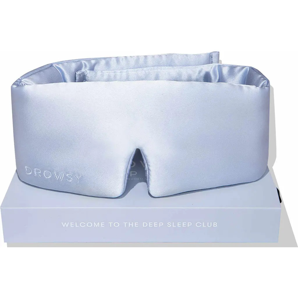 Drowsy Sleep Co. Silk Sleep Mask in Blue Belle at Nordstrom | Nordstrom