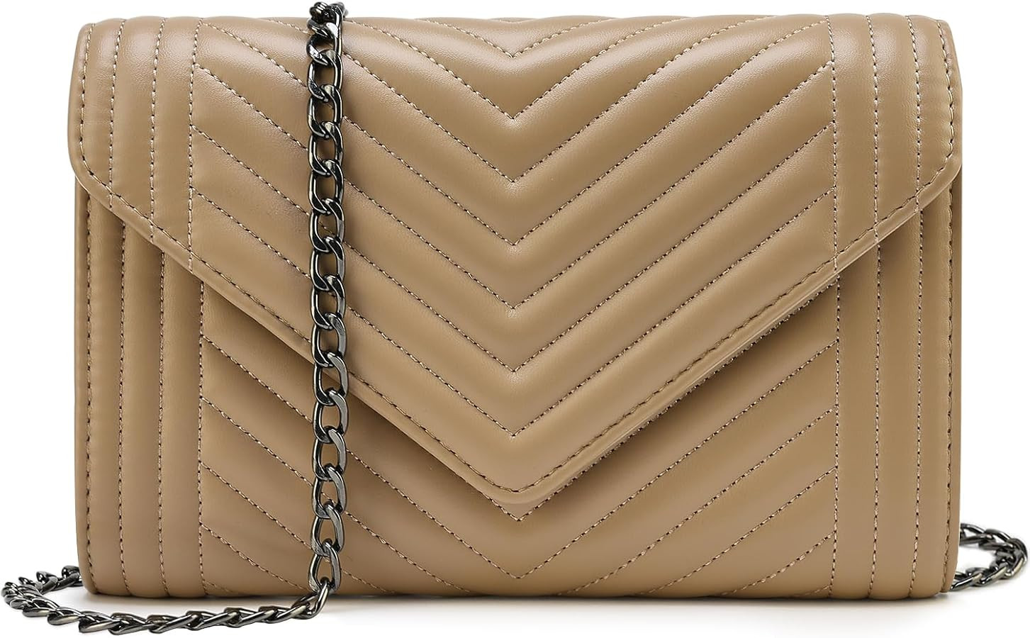 Small Leather Crossbody Bag for Women Clutch Purse Cross Body Purse Shoulder Bags with Chain Stra... | Amazon (US)