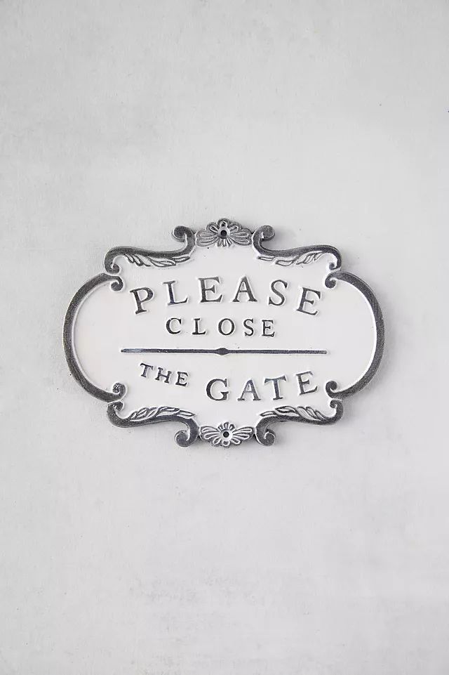 Please Close the Gate Sign | Anthropologie (US)
