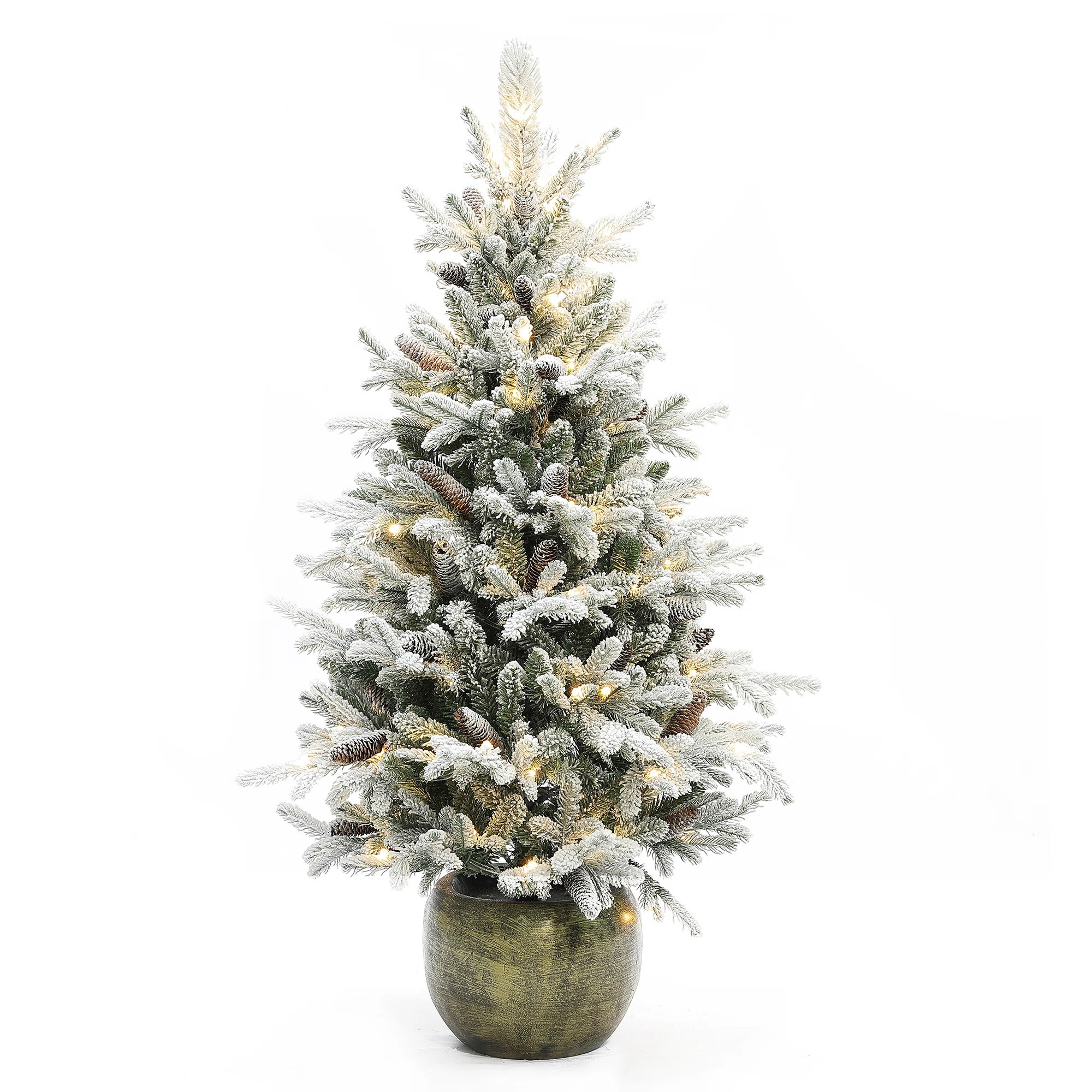 4.5' Lighted Pine Christmas Tree | Wayfair North America