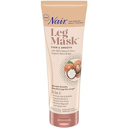 Nair Hair remover & beauty treatment, leg mask, even and smooth shea butter, 8 Ounce | Amazon (US)