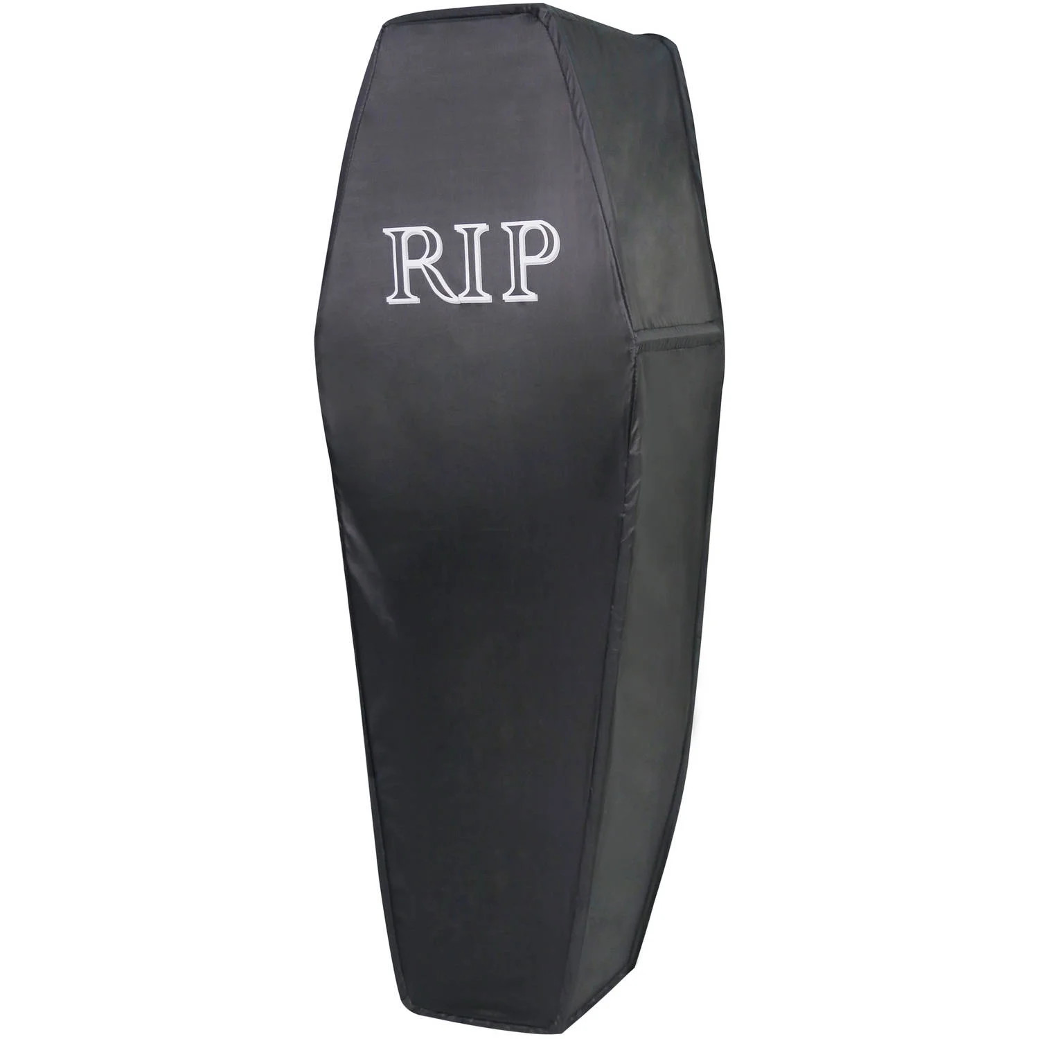 Way to Celebrate Halloween Decoration 42" H x 15" W x 10" L/D Black Polyester Collapsible Coffin ... | Walmart (US)
