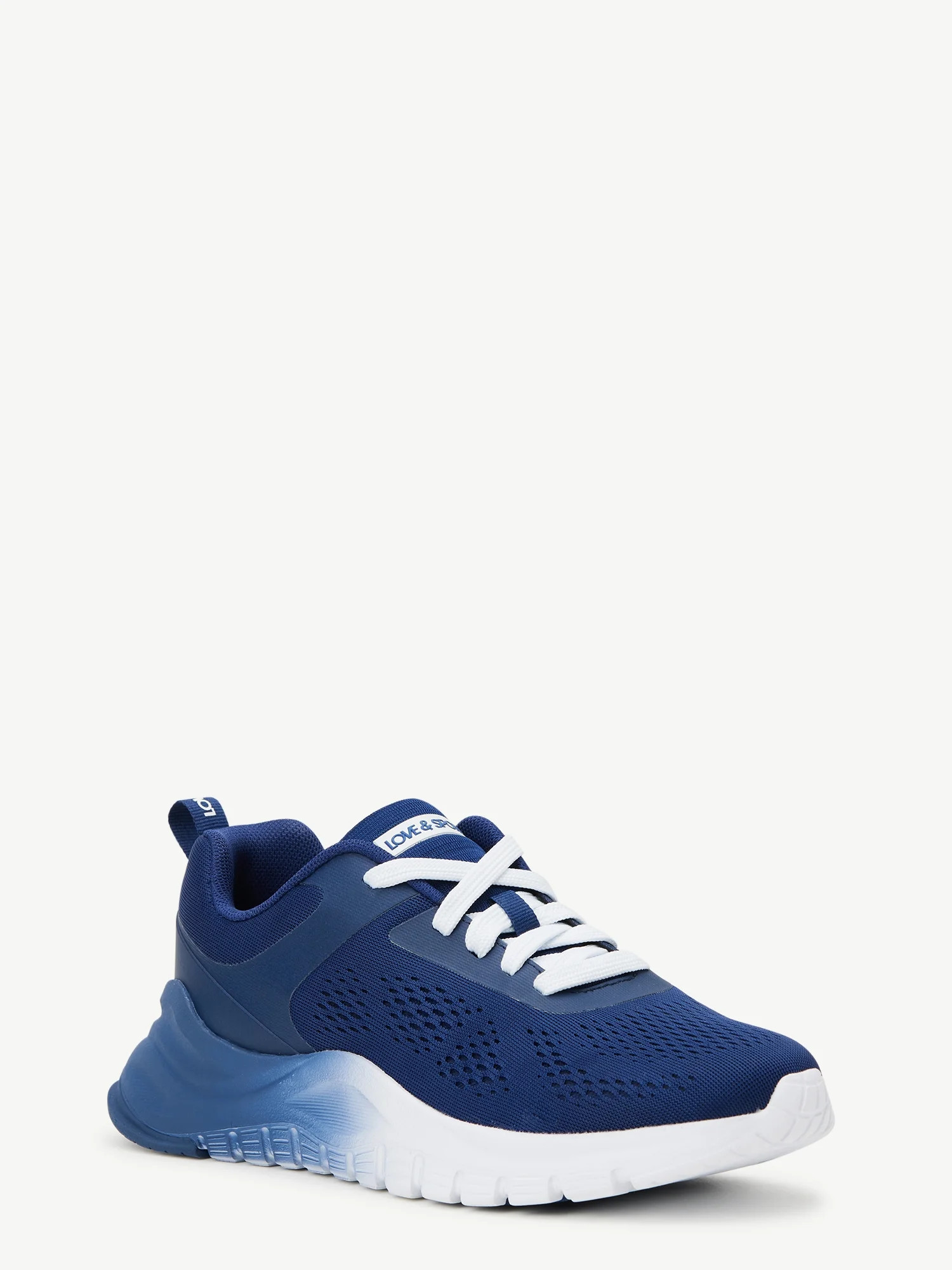 Love & Sports Women's Lace-Up Mesh Athletic Sneakers | Walmart (US)
