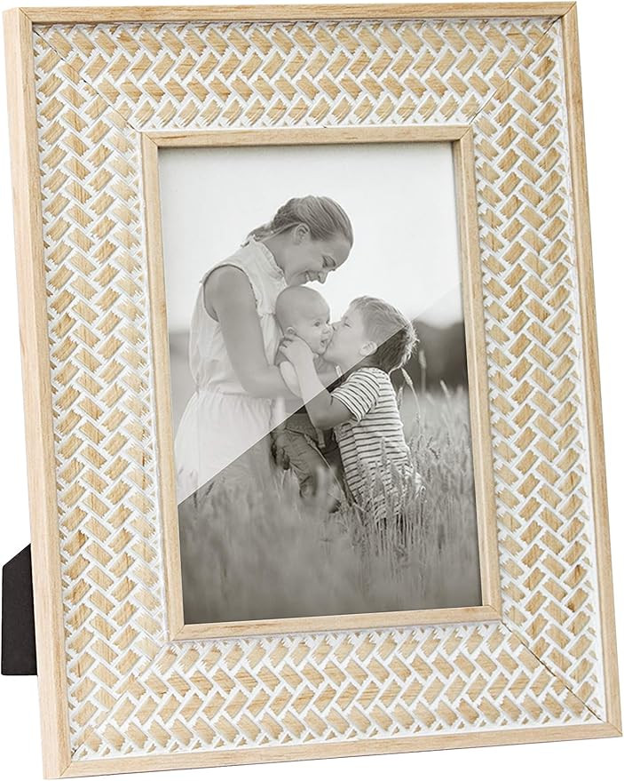 Afuly Picture Frame 5x7 Moroccan, Boho Shabby Chic Decor, Rustic Farmhouse Photo Frames for Wall ... | Amazon (US)