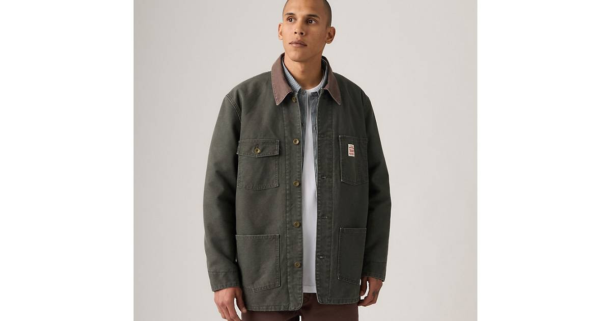 Lined Berkley Chore Coat - Green | Levi's® US | Levi's US
