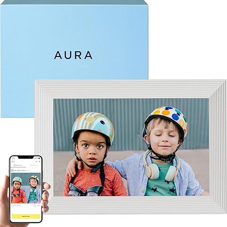 Aura Carver HD Smart Digital Picture Frame 10.1 Inch WiFi Cloud Digital Photo Frame, Free Unlimit... | Amazon (US)