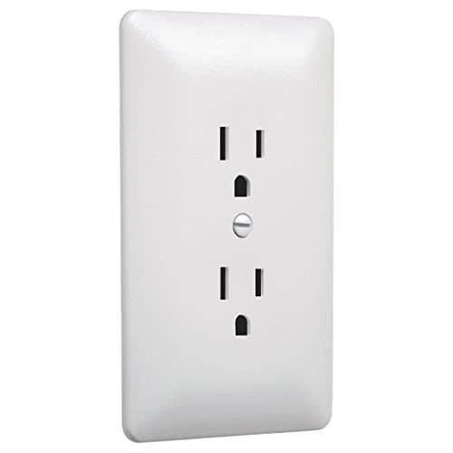 TayMac MW2000W Masque 2000 Series 1-Gang Nonmetallic Decorator Style Duplex Cover-Up Wall Plate, ... | Amazon (US)