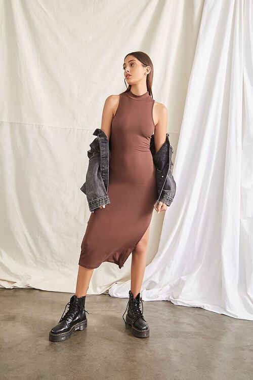 Mock Neck Bodycon Midi Dress | Forever 21 (US)