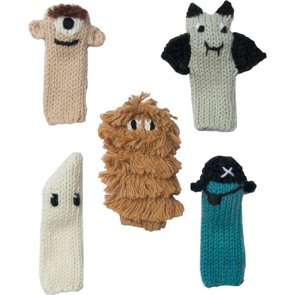 Set of 5 Spooky Finger Puppets, Multi | Maisonette