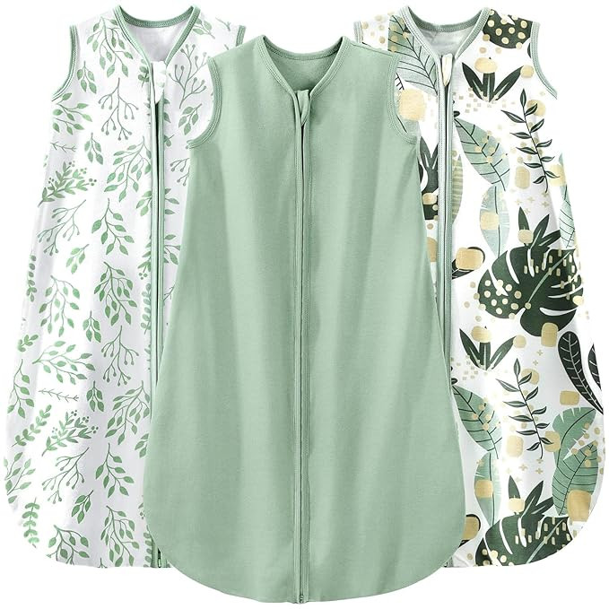 Yoofoss Baby Sleep Sack 6-12 Months Wearable Blanket for Babies 100% Cotton 2-Way Zipper TOG 0.5 ... | Amazon (US)