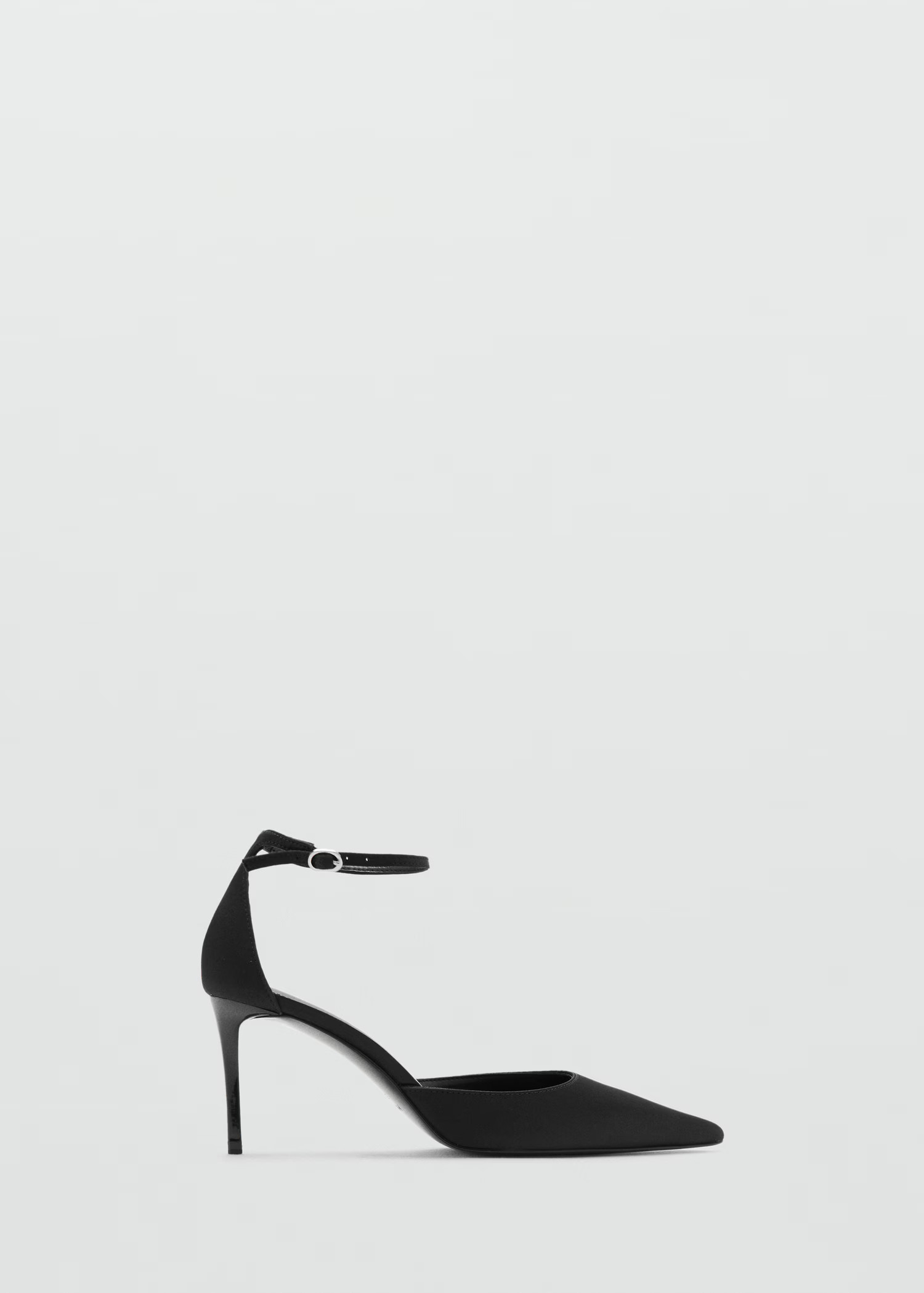 Satin court shoes with ankle straps - Women | MANGO USA | Mango (US/MX/AU)