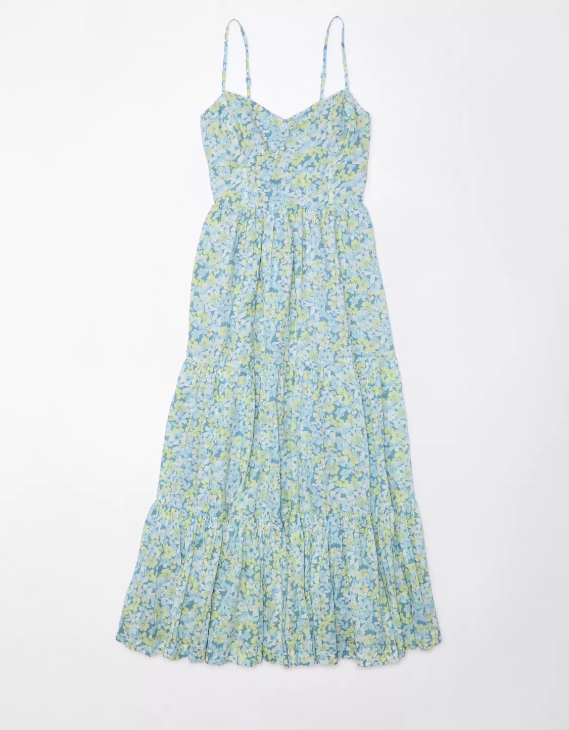 AE Tie Back Babydoll Midi Dress | American Eagle Outfitters (US & CA)