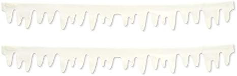 Beistle Fabric Icicle Decorations, 97", White | Amazon (US)
