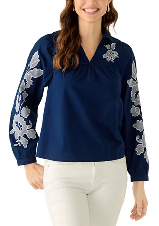 Women's Long Sleeve Embroidered Top | Belk