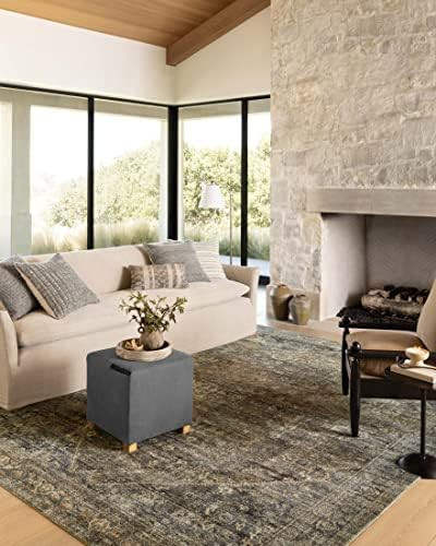 Amber Lewis x Loloi Morgan Collection MOG-05 Spice / Lagoon, Traditional 2' x 3'-6" Rectangle Acc... | Amazon (US)