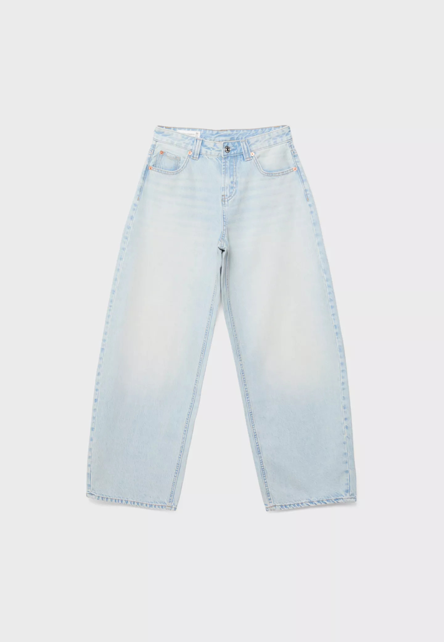 D80 Barrel fit jeans - Women's Mocacos Nuevo | Stradivarius United Kingdom | Stradivarius (UK)