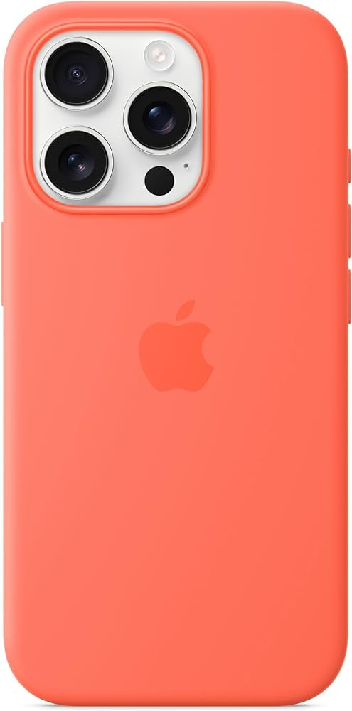 Apple iPhone 16 Pro Silicone Case with MagSafe and Camera Control - Tangerine ​​​​​​... | Amazon (US)