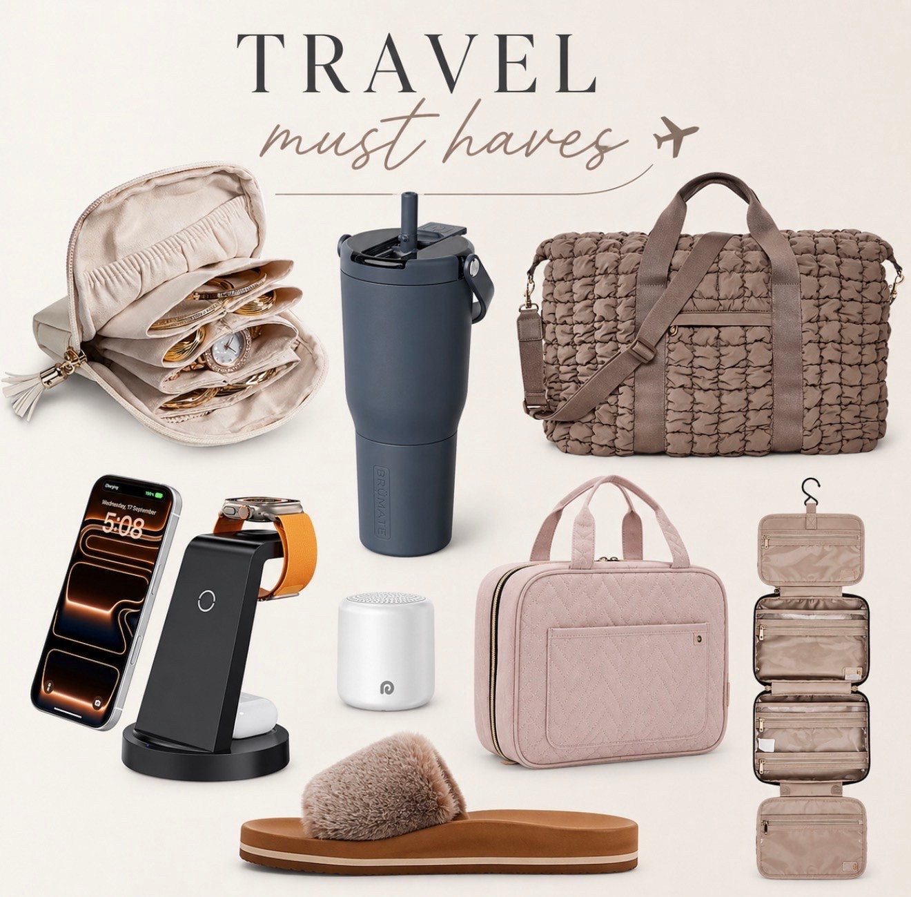 Travel must haves IMO. Travel days are just better with the right essentials ✈️ 🚗 These are a few of my travel must-haves that make packing, staying organized + being on the go SO much easier.

#LTKTravel