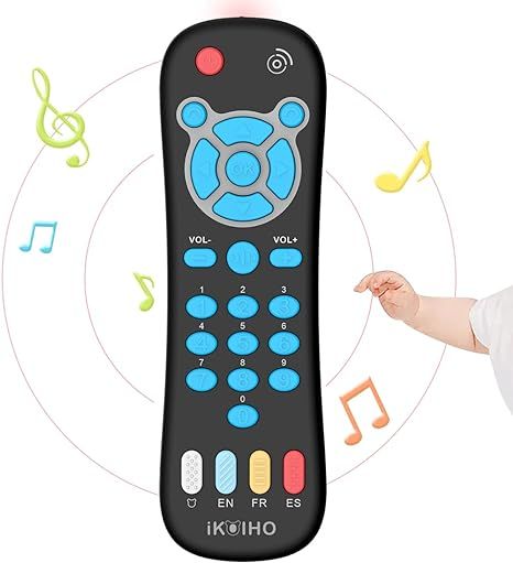 Baby Remote Control Toy for 1 Year Old Boys Girls Gifts Realistic Toddler TV Remote Toy with Musi... | Amazon (US)