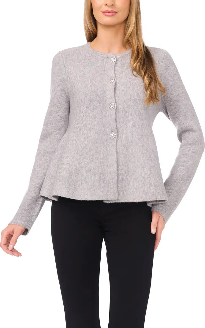 CeCe Peplum Cardigan | Nordstrom | Nordstrom
