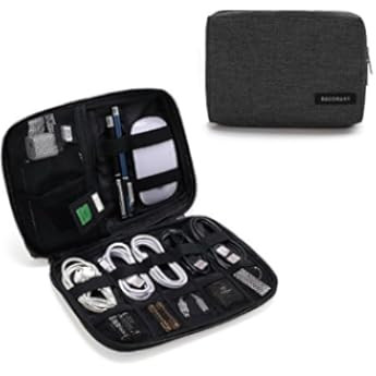 Universal travel cable organiser bag, black, 24*17cm | Amazon (DE)