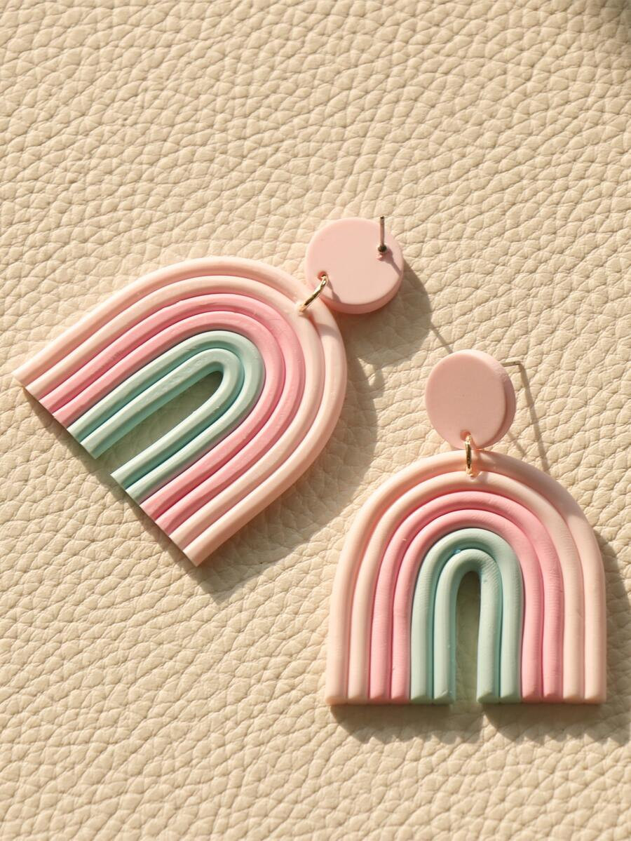 Color Block Drop Earrings SKU: sj2203049406317776(500+ Reviews)$2.00Make 4 payments of $0.50 $1.9... | SHEIN