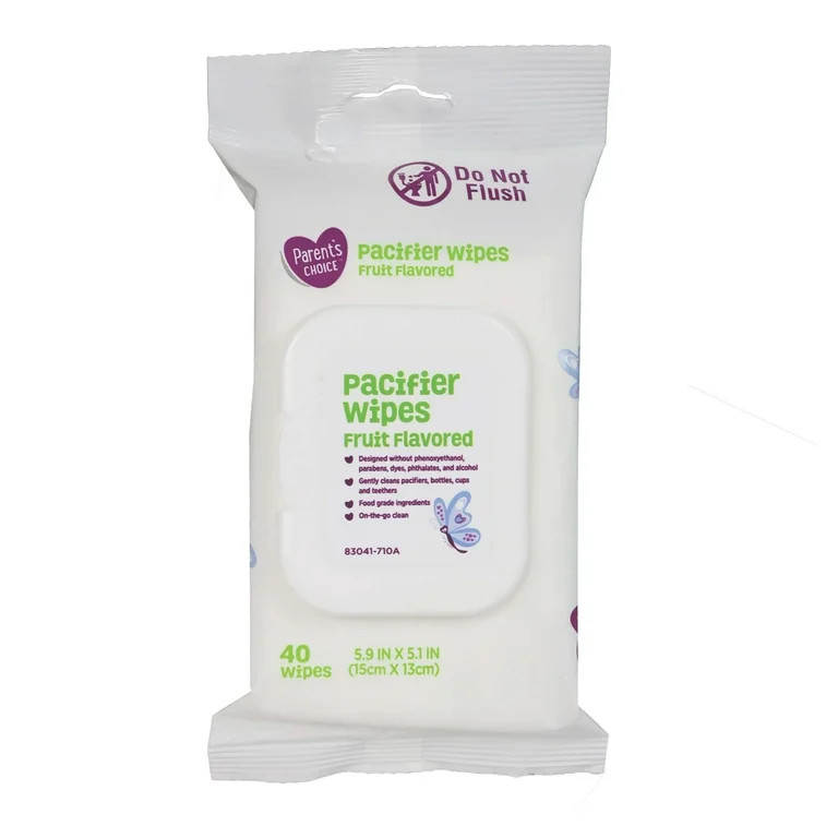 Parent's Choice Pacifier Wipes, Fruit Flavored, 40 Count | Walmart (US)