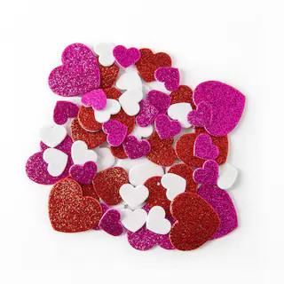 Foam Glitter Heart Stickers by Creatology™ | Michaels Stores