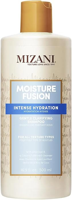 Mizani Moisture Fusion Gentle Clarifying Shampoo - Cleanses Hair to Remove Buildup, With Charcoal... | Amazon (US)