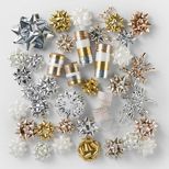 Gold/White/Silver Bow & Ribbon Kit - Wondershop™ | Target