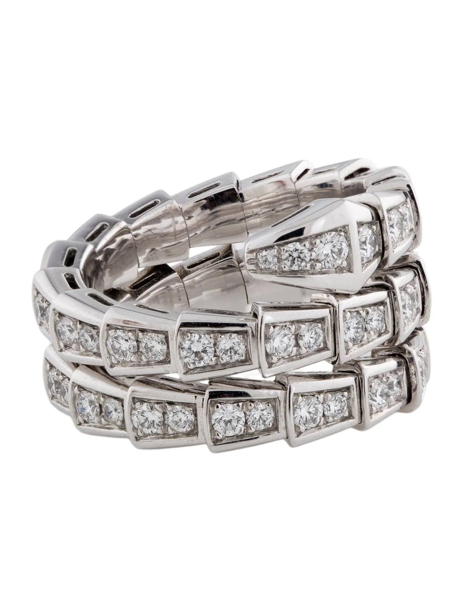 18K Diamond Serpenti Viper Ring | The RealReal