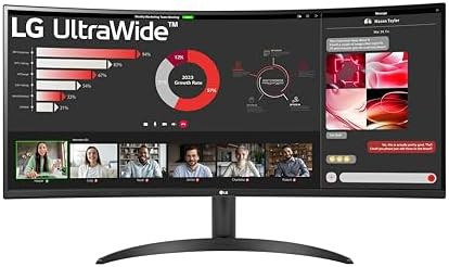 LG UltraWide Monitor (34WR50QK) - 34-inch 21:9 Curved UltraWide™ QHD (3440x1440) Display, sRGB ... | Amazon (CA)
