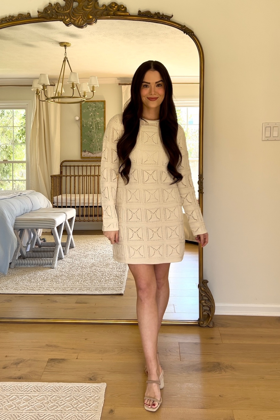 Amazon tan crochet dress. Wearing an XS! 

#LTKSeasonal #LTKunder100