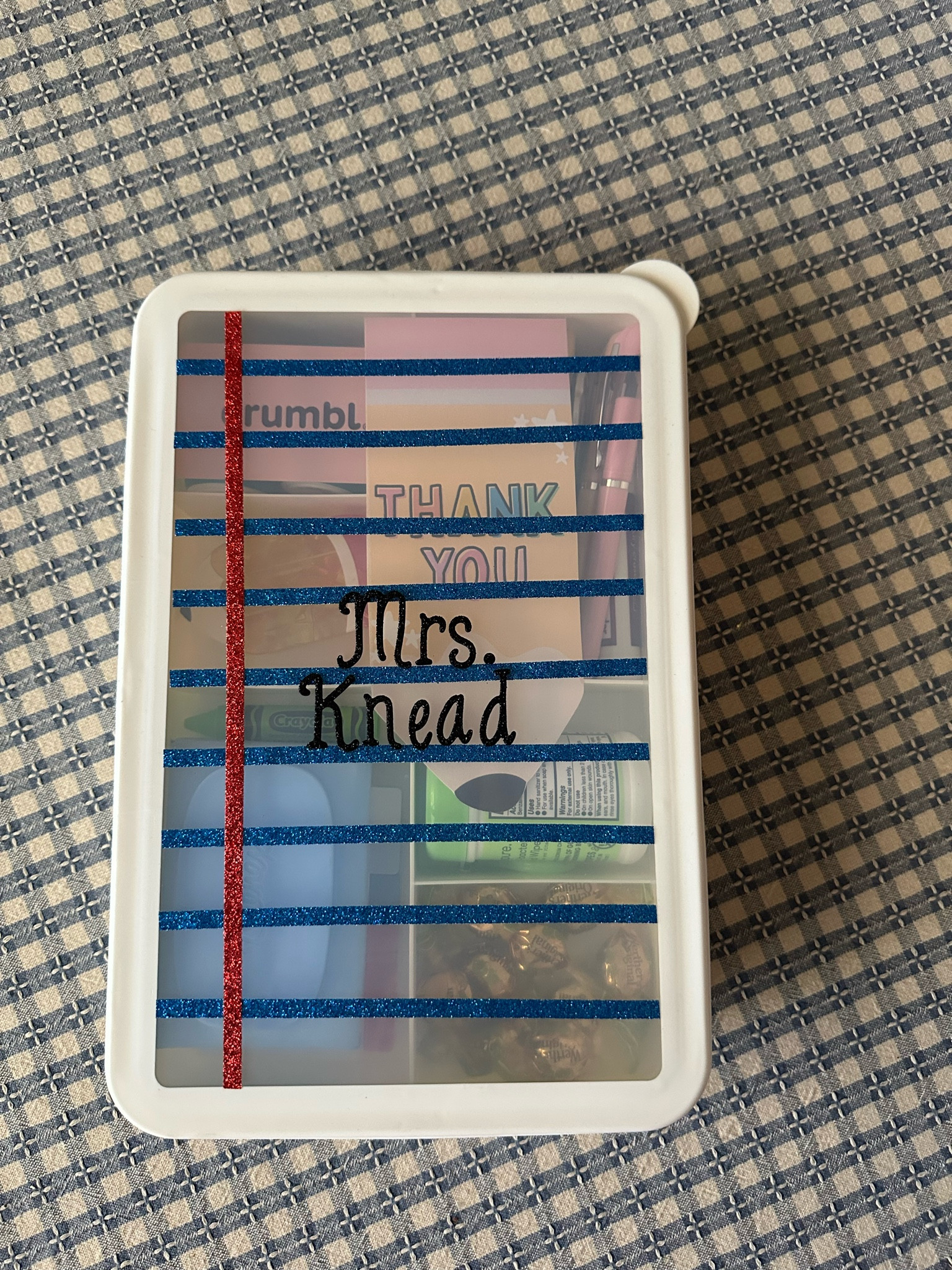 Grab the container at Dollar Tree but here is everything I used to fill it with I could link. Linking thick and thin washi tape for whatever you like better. 

#LTKHome #LTKKids #LTKmomlife