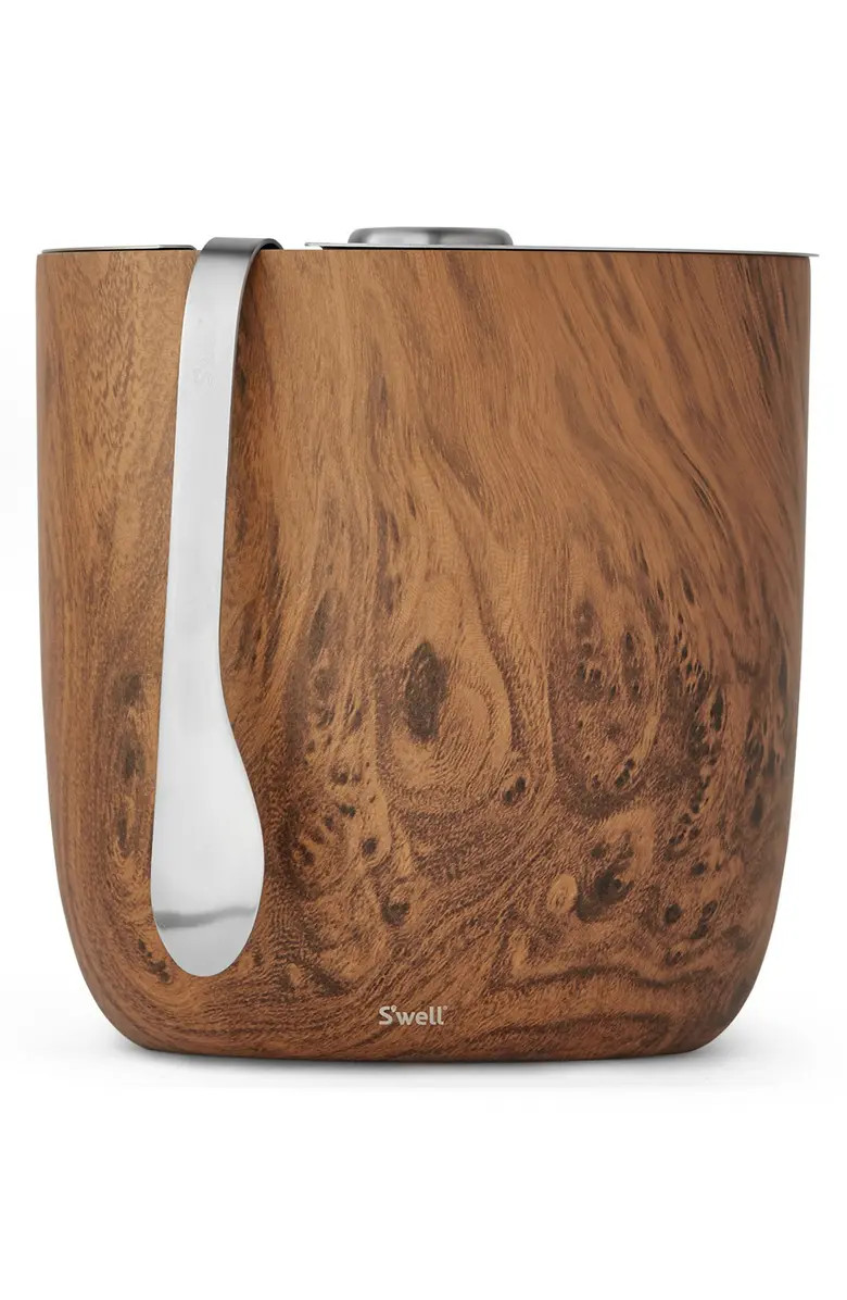Teakwood Ice Bucket & Tongs Set | Nordstrom