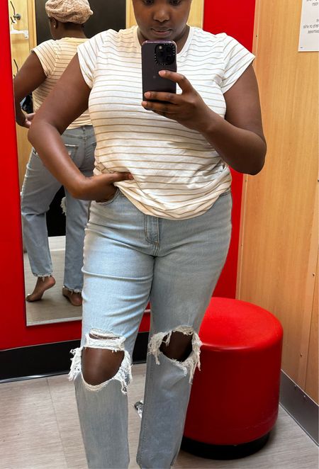 Obsessed with these jeans from#Target

#LTKcurves #LTKunder50 #LTKunder100