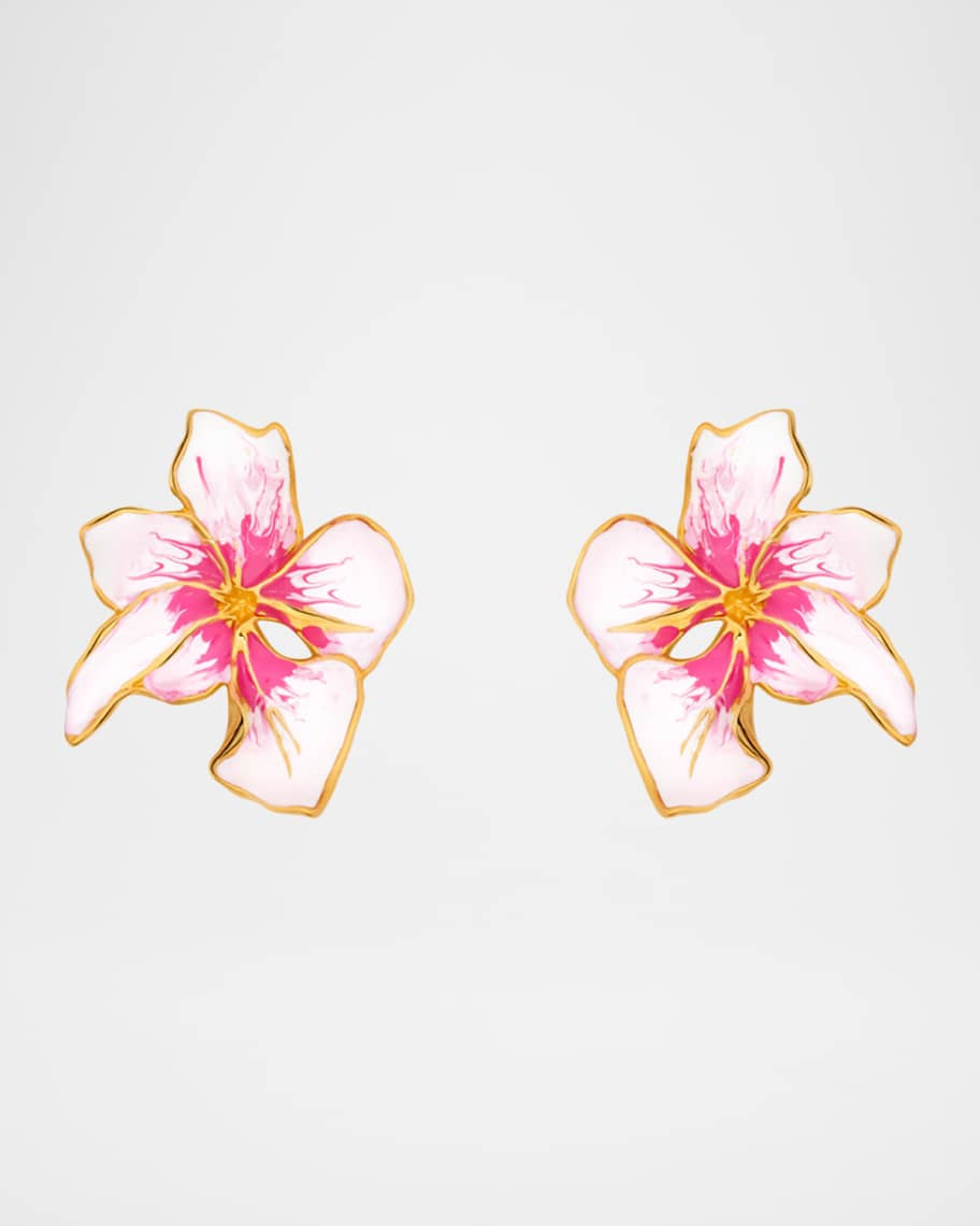 Cyclamen Small Stud Earrings, Pink | Neiman Marcus