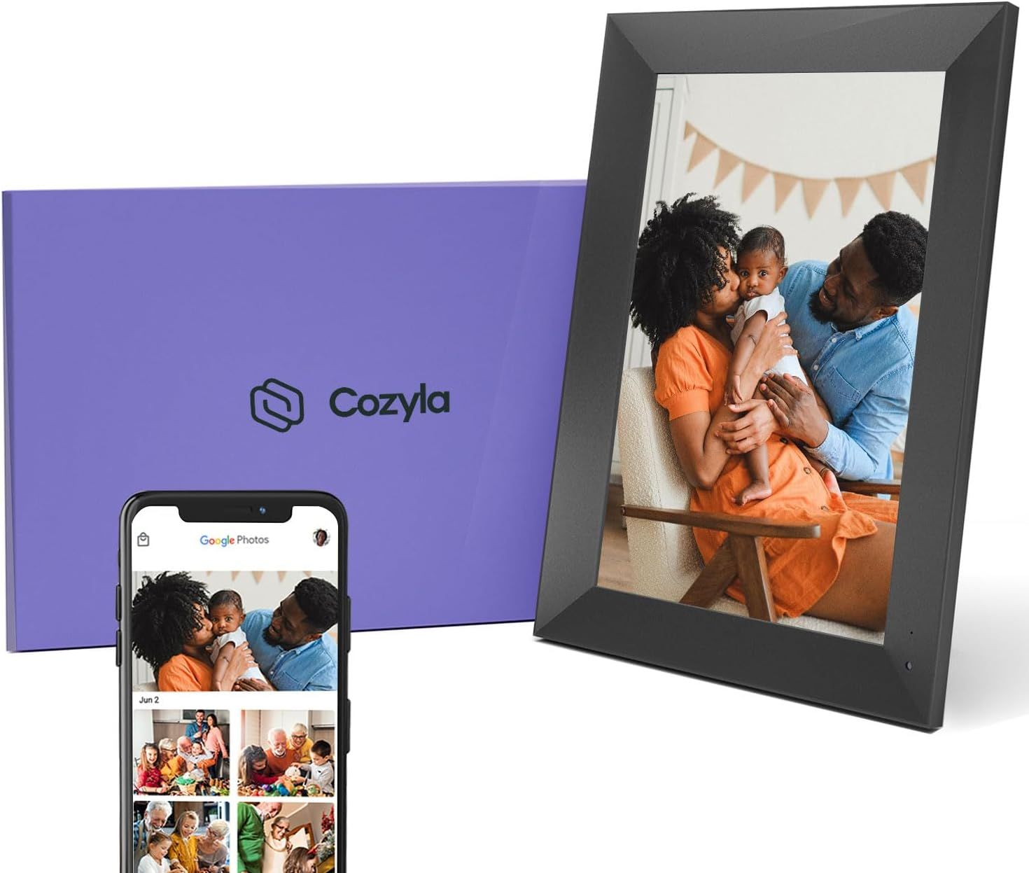 Cozyla Frame Digital Picture Frame WiFi Multi Channels to Send Pictures and Videos via Email Goog... | Amazon (US)