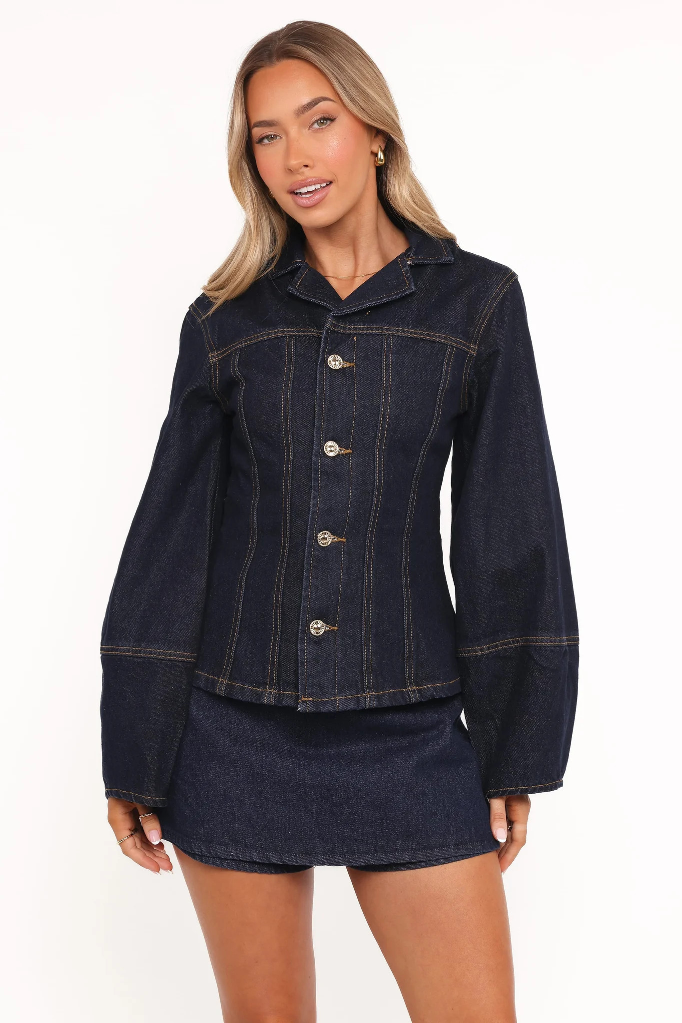 Luchia Denim Jacket - Dark Indigo | Petal & Pup (US)